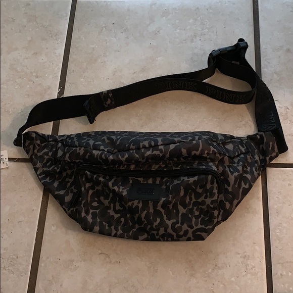 PINK Victoria's Secret Handbags - VS PINK cheetah/Camo  Fanny Pack